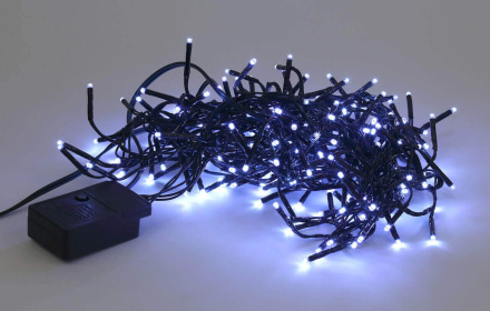 Гирлянда мишура 220V холодный белый ЭРА ENIN - GC Б0047969