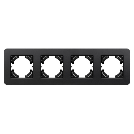 Рамка на 4 поста алюминиевая Arlight FRM-AKIRY-SFAL-4-BK 049744