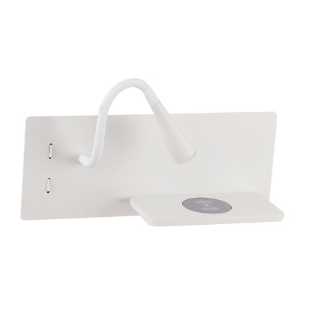 Настенный светильник Crystal Lux CLT 217W Qi+USB WH