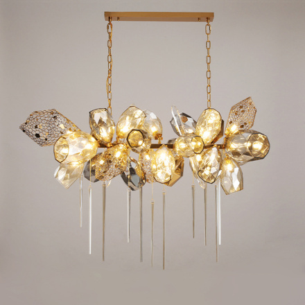 Подвесная люстра Delight Collection Britannica 8898P/BM gold/smoky