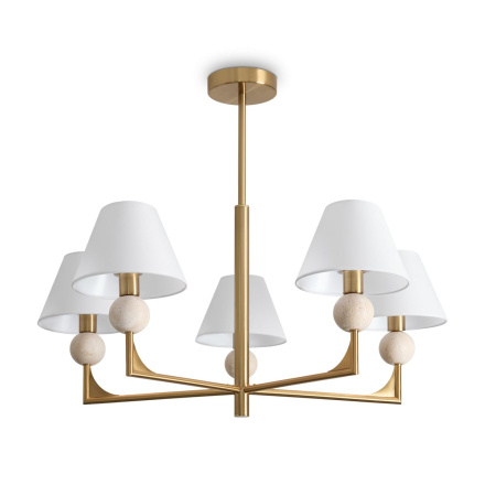 Люстра на штанге Freya Riley FR2043CL-05BS