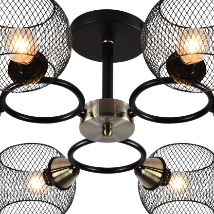 Люстра на штанге Reluce 01281-0.3-06 BK+AB