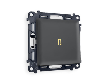 Комплект механизма 1-кл проходного выключателя с подсветкой Ambrella Volt Alfa MA902030