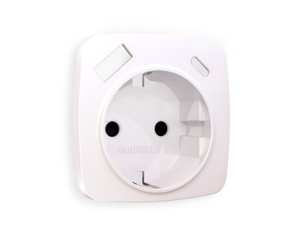 Лицевая панель для розетки с/з со шторками 2USB A+C Ambrella Volt Omega OP2100