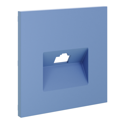 Накладка для розетки компьютерной RJ45 кат.6 Voltum S70 (деним) VLS001315