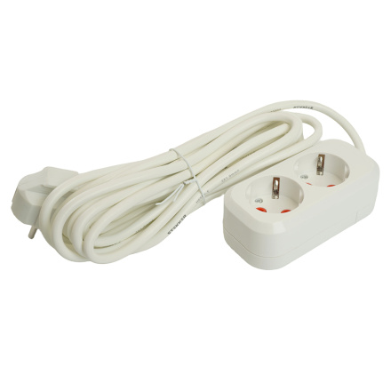 Удлинитель двухместный Stekker Home 49341