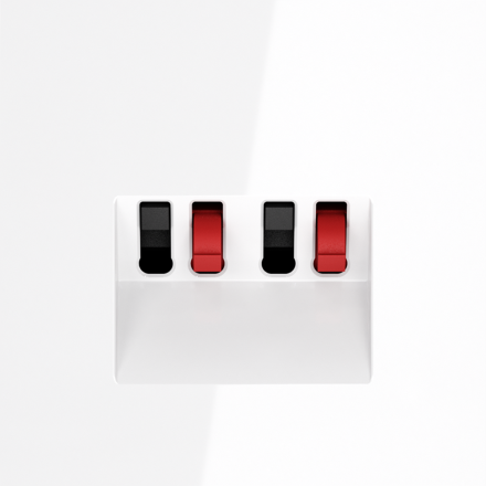 Розетка акустическая Voltum S70 VLS060301 (белый глянцевый)