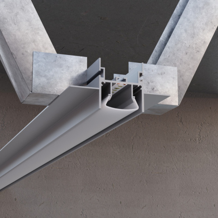 Алюминиевый профиль для натяжного/подвесного потолка Apeyron 08-56