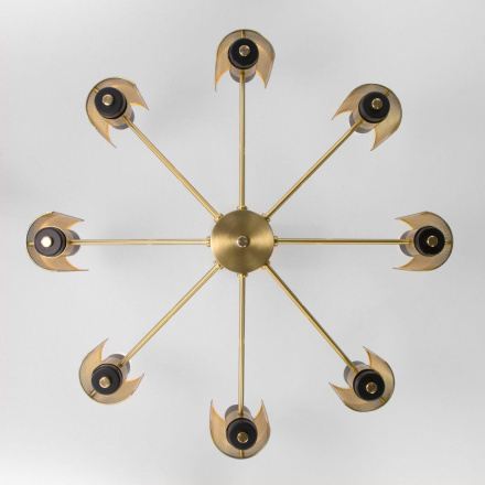 Люстра на штанге Eurosvet Grino 70139/8 латунь