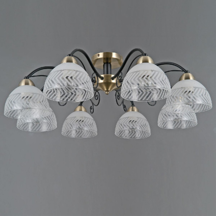 Потолочная люстра Illumico IL0435-8CSQ-24 BK AB SPICA