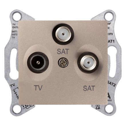 Розетка TV/SAT/SAT Schneider Electric Sedna SDN3502168