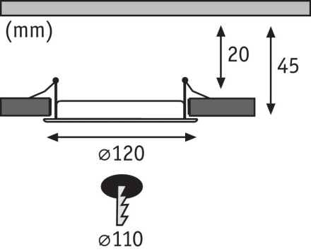Встраиваемый светодиодный светильник Paulmann More 50071