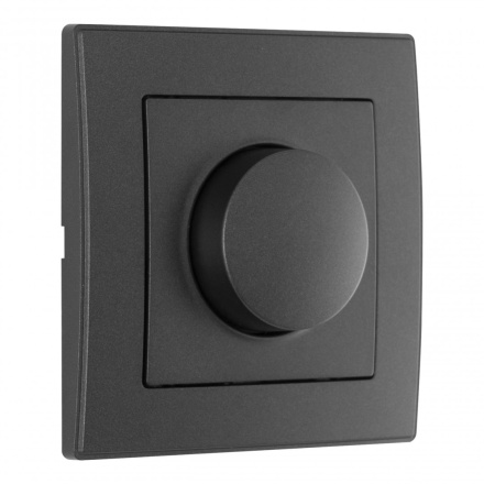 Диммер с рамкой Arte Milano SET06-1-48-1 black