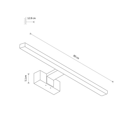 Подсветка для зеркал Nowodvorski Cezanne Led L White 10674
