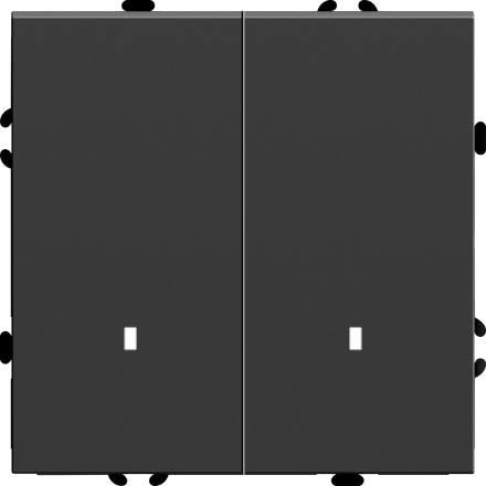 Выключатель двухклавишный c индикатором Stekker RSW10-5102-05 Эмили 49838