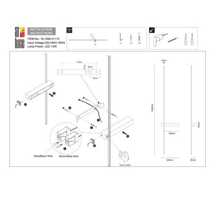 Настенный светильник ST LUCE ASTENTE SL1589.411.01