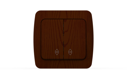 Переключатель двухклавишный ELBI Alsu 504-010600-211