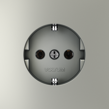 Розетка Voltum S70 VLS040105 (сталь)