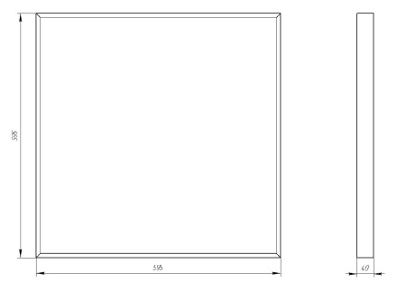 Светодиодная панель Эра SPO-910-2-40K-045 Б0046481