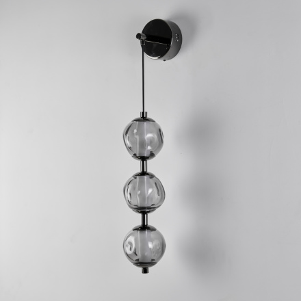 Бра Delight Collection OB2437 pearl black/smoke