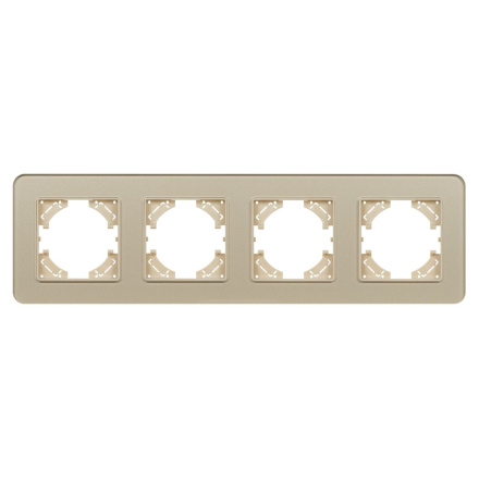 Рамка на 4 поста стеклянная Arlight FRM-OMALI-SFGS-4-GD 049719