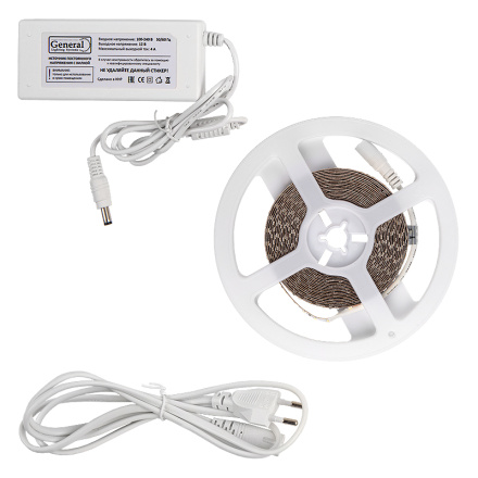 Светодиодная лента (комплект) General GLS-2835-120-9.6-12-IP20-PRO-6-5-KIT 501422