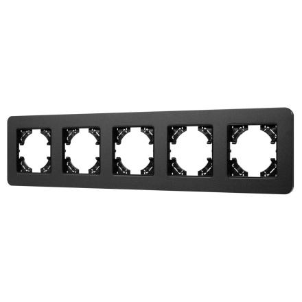 Рамка на 5 постов алюминиевая Arlight FRM-AKIRY-SFAL-5-BK 049747