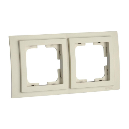Рамка на 2 поста Mono Electric Larissa крем 103-171700-161