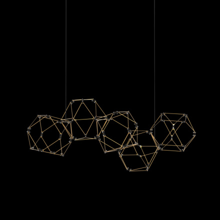 Подвесной светильник Delight Collection Lucciola MD18001068-5A matt gold