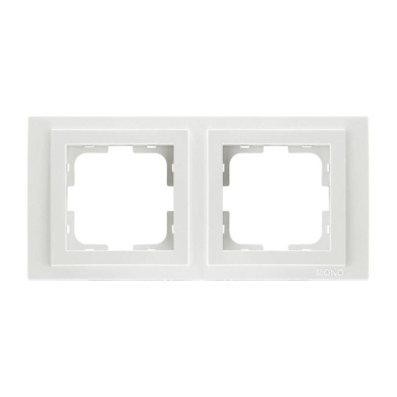 Рамка 2 пост Mono Electric Despina белый 102-190000-161