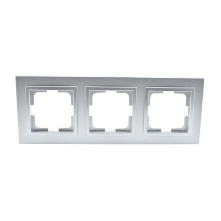 Рамка на 3 поста Mono Electric Despina серебро 102-210000-162