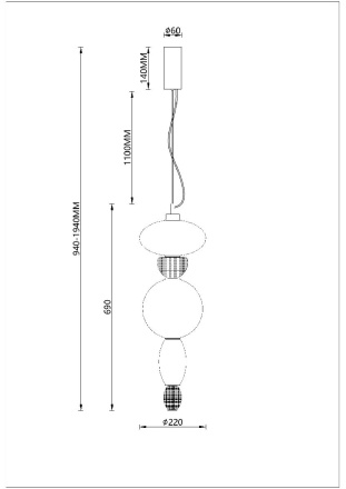 Подвесной светильник Divinare Ambra 5016/17 SP-24