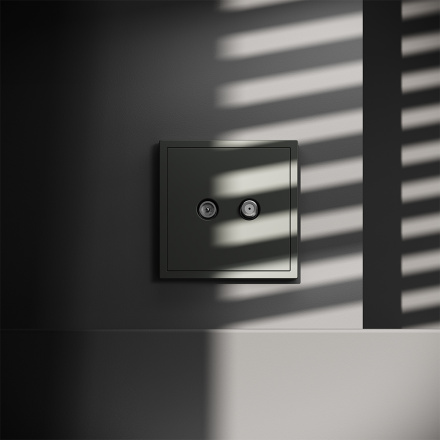 Розетка телевизионная Voltum S70 VLS060406 (титан)