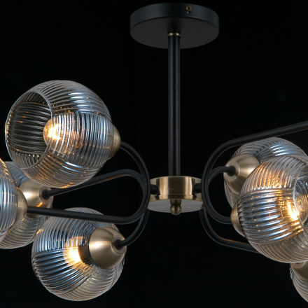 Люстра на штанге Illumico IL0398-8CSQ-79 BK AB