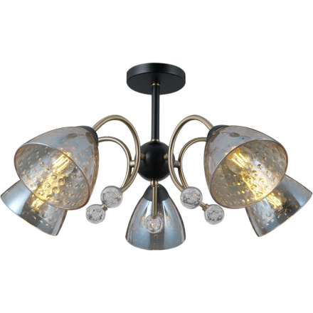 Люстра на штанге Illumico IL0230-5CSQ-29 BK AB