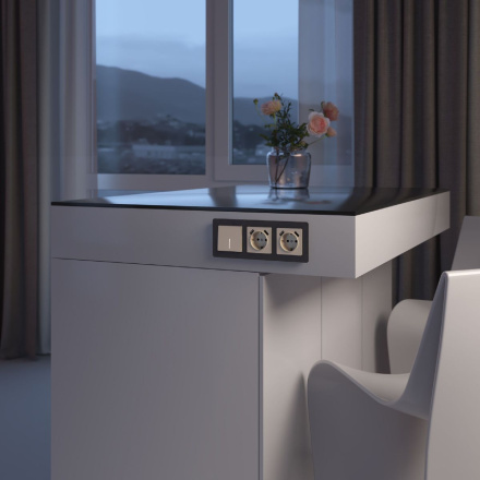 Выключатель одноклавишный проходной с подсветкой Werkel 4690389197017 W1112143 a064055