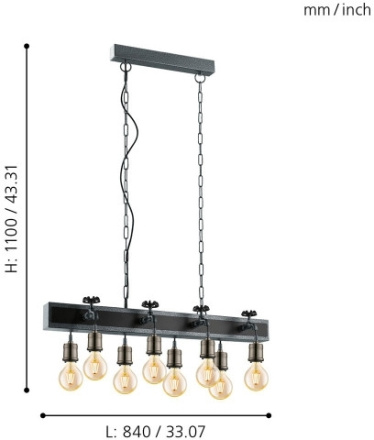 Подвесная люстра Eglo Сoldcliff 49099