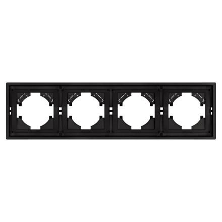 Рамка пластиковая на 4 поста Arlight FRM-TENDO-SFPL-4-BK 054654