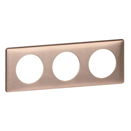 Рамка 3-постовая Legrand Celiane медь 068993