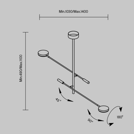 Потолочный светильник Maytoni Fad MOD070CL-L15W3K1