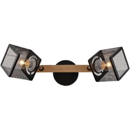 Спот Reluce 01591-3.3-02B BK+FGD+WOOD