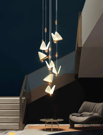 Подвесной светильник Delight Collection Butterfly OM8201008-7 rose gold