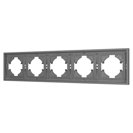 Рамка пластиковая на 5 постов Arlight FRM-TENDO-PL-5-GR 053853