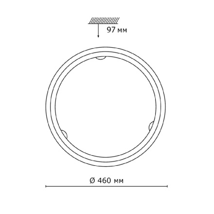 Настенно-потолочный светильник Sonex Provence 7605/DL