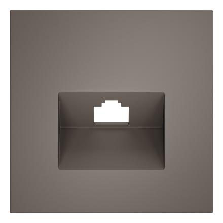 Накладка для розетки компьютерной RJ45 кат.6 Voltum S70 (капучино) VLS001314