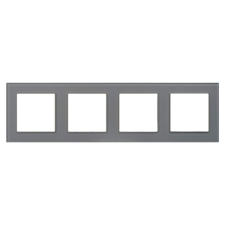 Рамка на 4 поста Arlight FRM-GLARE-GS-4-GR 043804