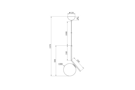 Потолочный светильник Garda Decor K2GP-825BR-S