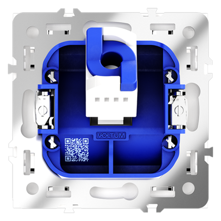 Розетка компьютерная Voltum S70 VLS060101 (белый глянцевый)