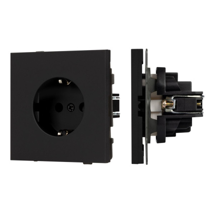 Механизм электрической розетки Arlight SCT-TENDO-MEU1-SFPL-BK (230V, 16A) 054638