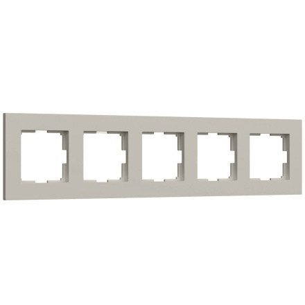 Рамка на 5 постов Werkel Slab (дымчатый софт) W0052917 4690389218477 a071630